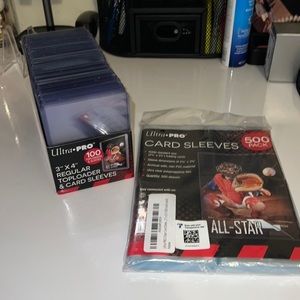 500 card sleeves/100 regular top loader